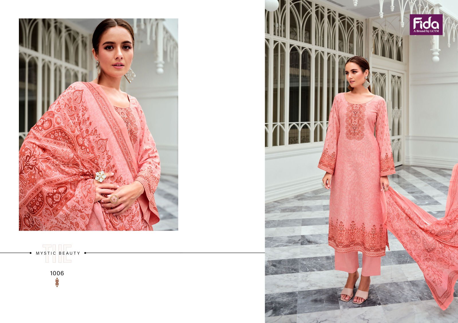 Posheeda By Fida Printed Karachi Cotton Dress Material Export In India
